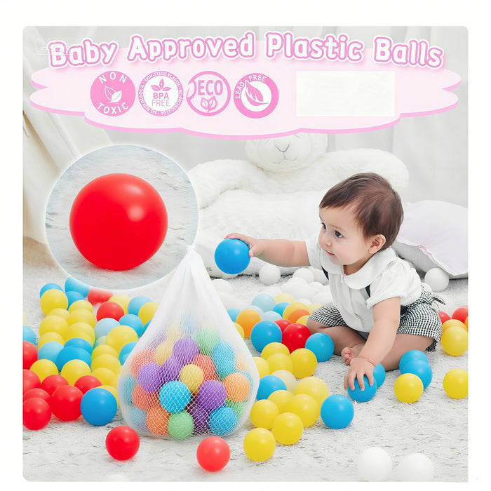 500 Count Ball Pit Balls, Colorful BPA Free