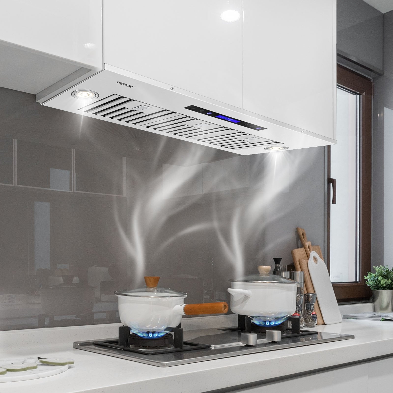 36 Inch Stainless Steel Insert Range Hood 900CFM 4-Speed
