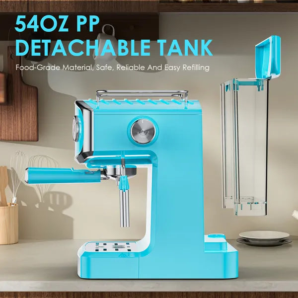 20 Bar Espresso Machine with Milk Frother & Water Tank