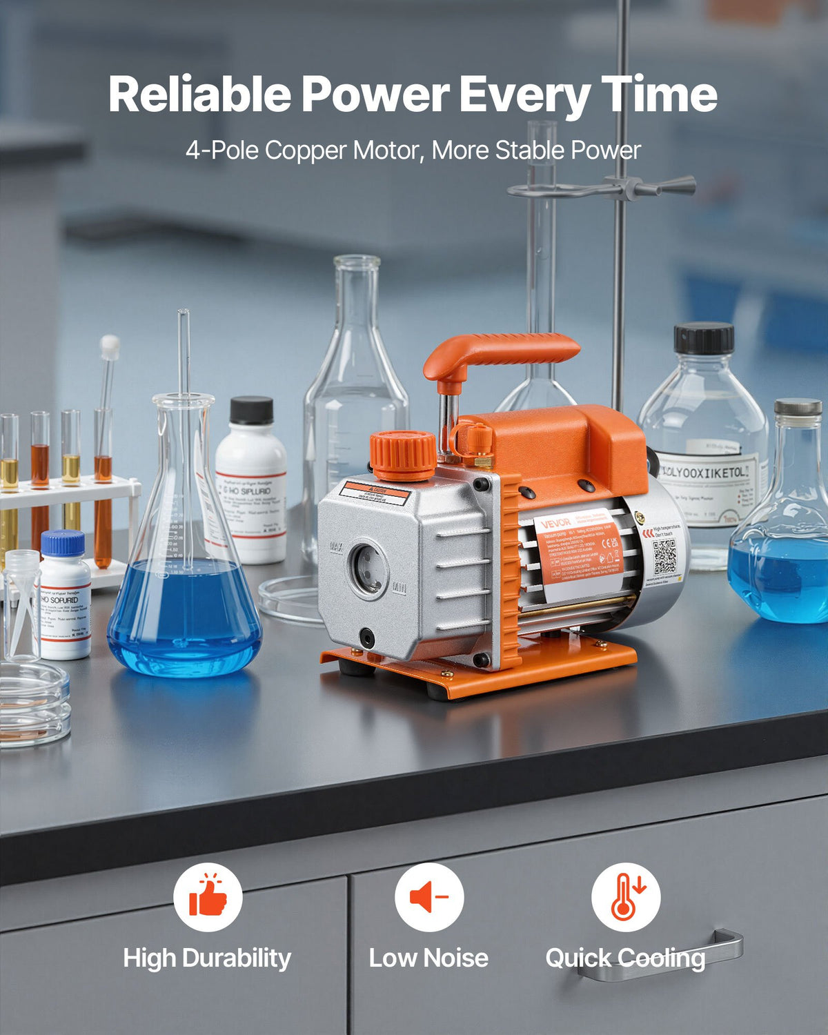 3 Gallon Vacuum Chamber with 3.5 CFM Pump & Glass Lid