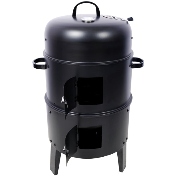 16 Inch Vertical Charcoal Smoker Portable Grill