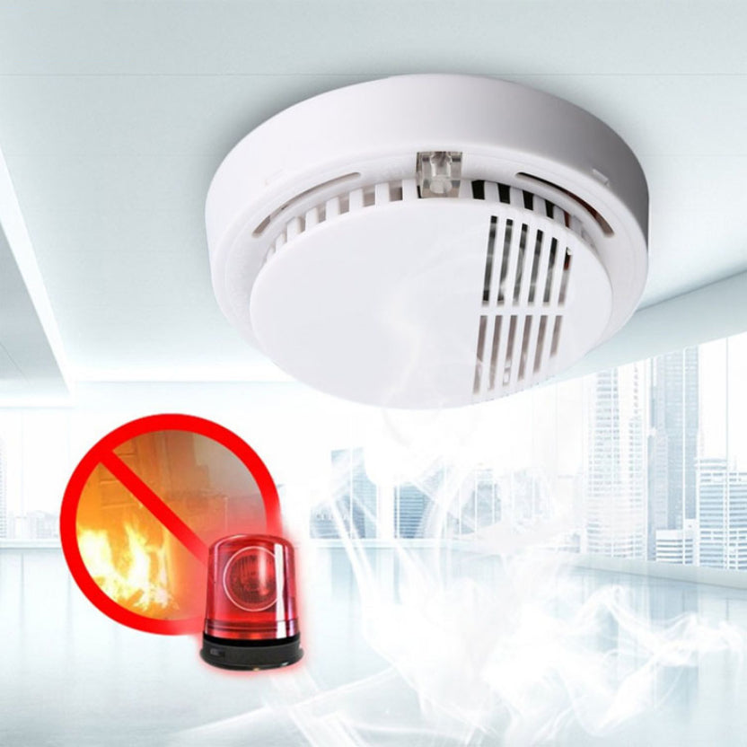 Smoke Detector Fire Gas Alarm Detector With 9V Battery Photoelectric