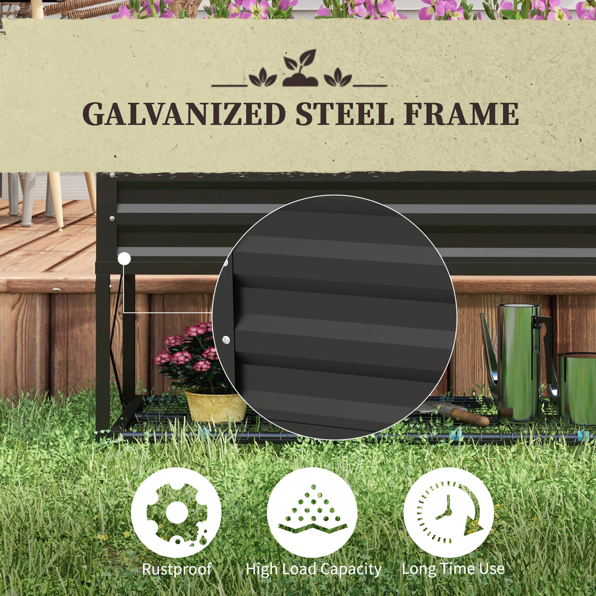 Galvanized Raised Garden Bed