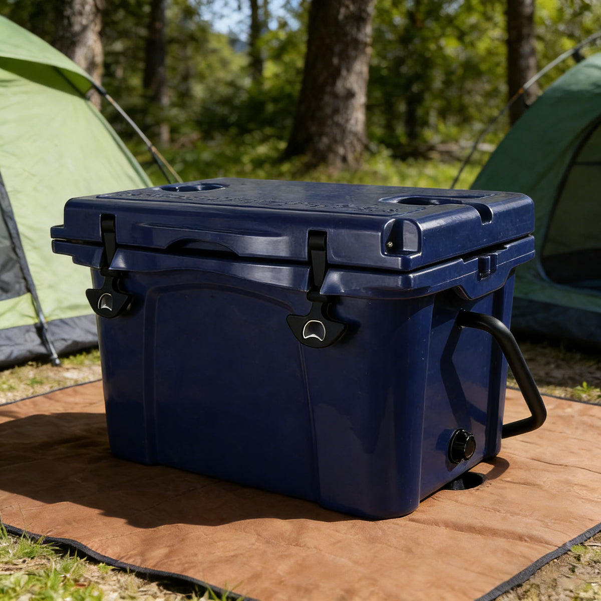 25QT Portable Insulated Hard Cooler with Bottle Opener