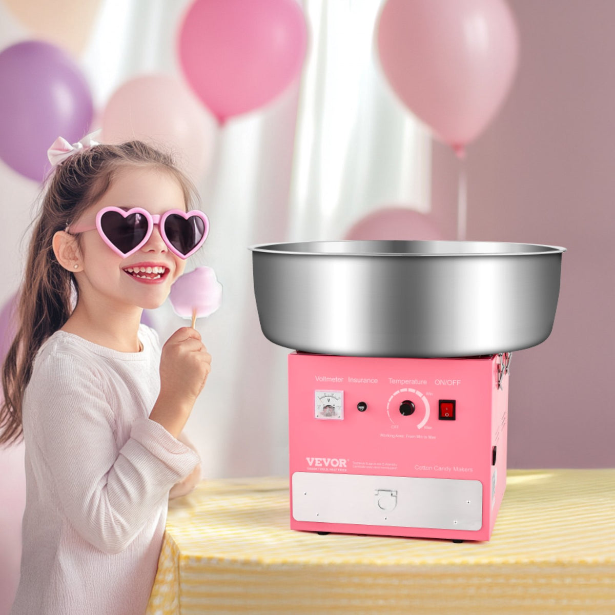 Commercial Cotton Candy Machine Sugar Floss Maker 1000W For Party