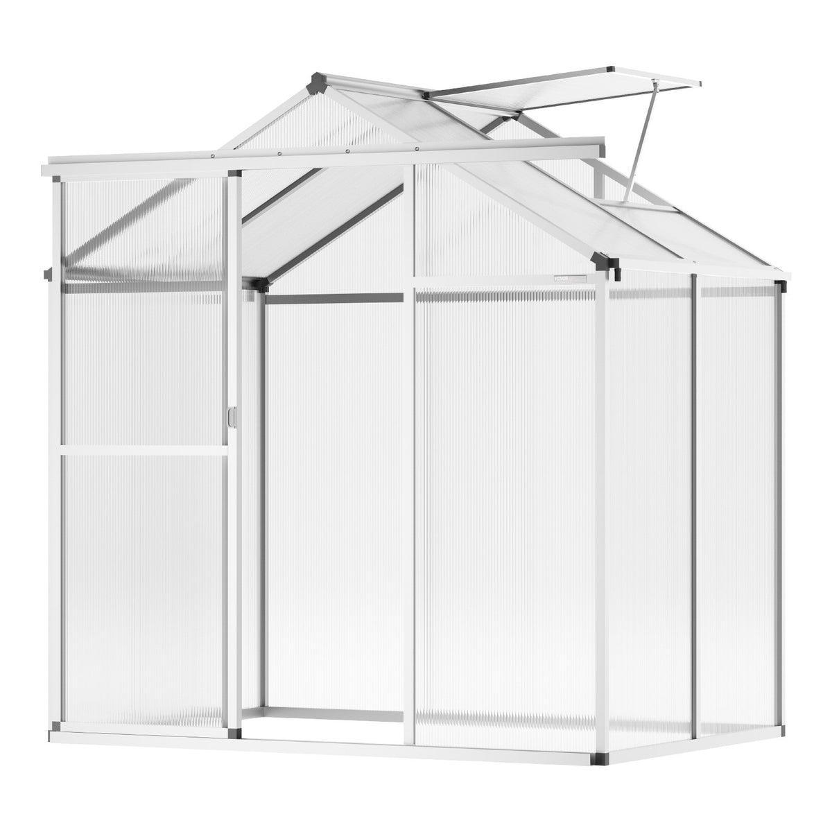 6 x 4 ft Polycarbonate Greenhouse with Sliding Door