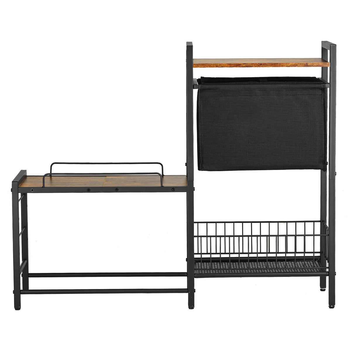 Raised Dog Feeding Station with Storage and Toy Organizer