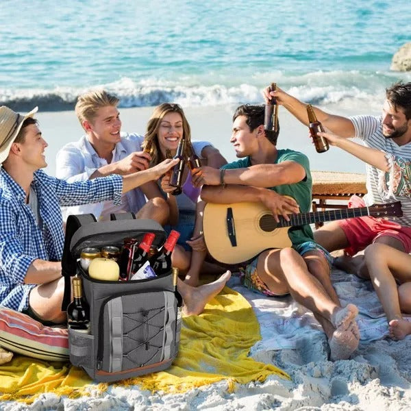 36 Can Leakproof Insulated Cooler Backpack 25L