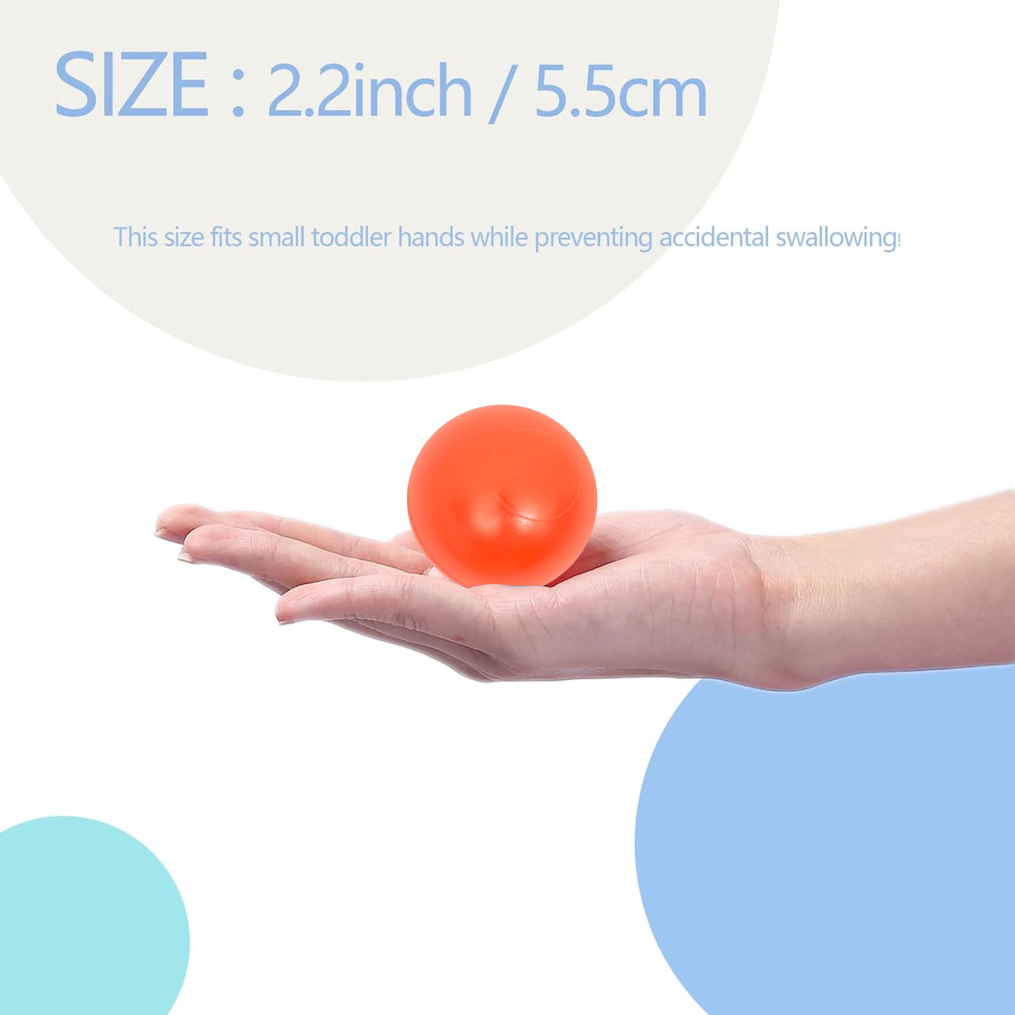 500 Count Ball Pit Balls, Colorful BPA Free
