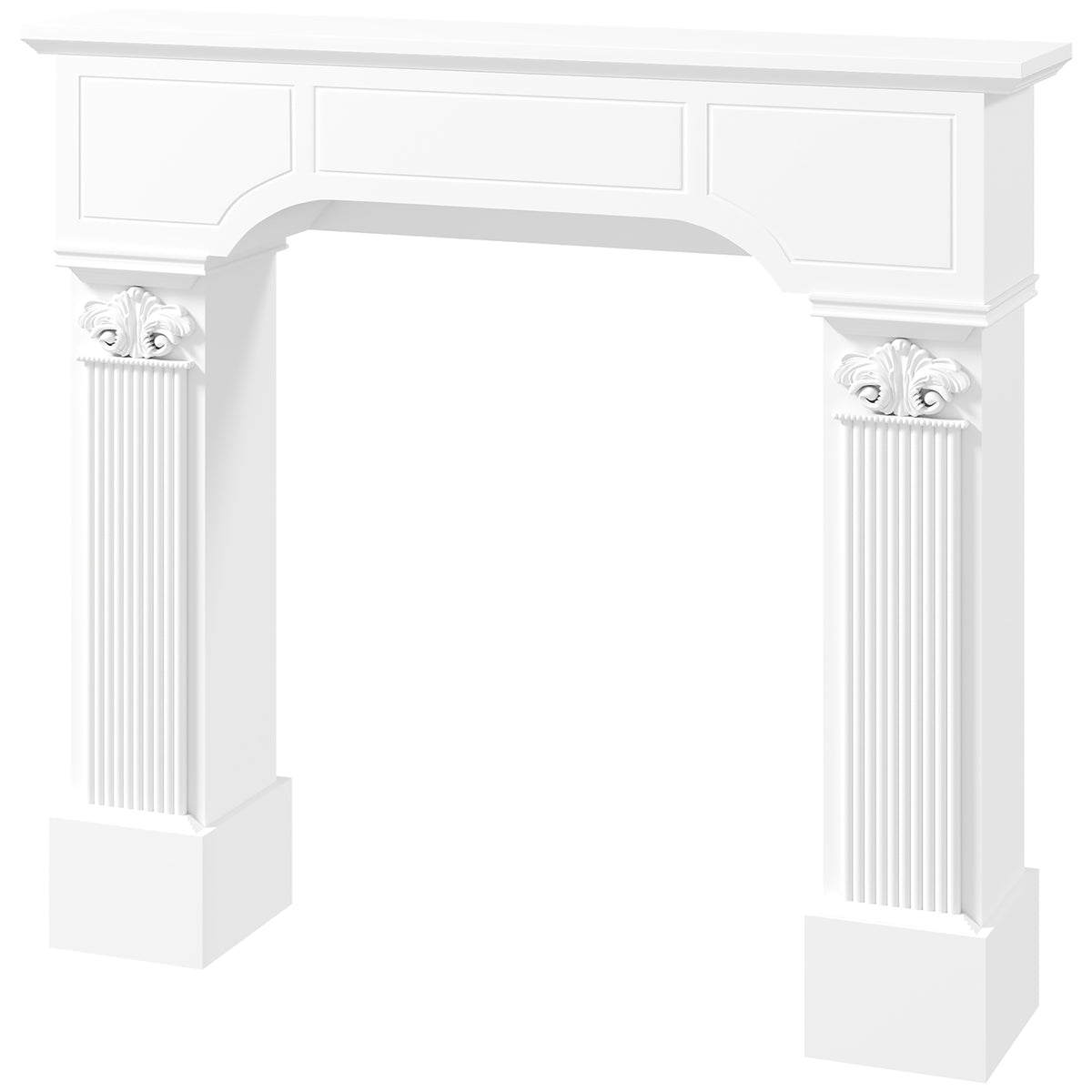 Baroque Freestanding Fireplace Mantle Surround 43.3" W x 42.8" H