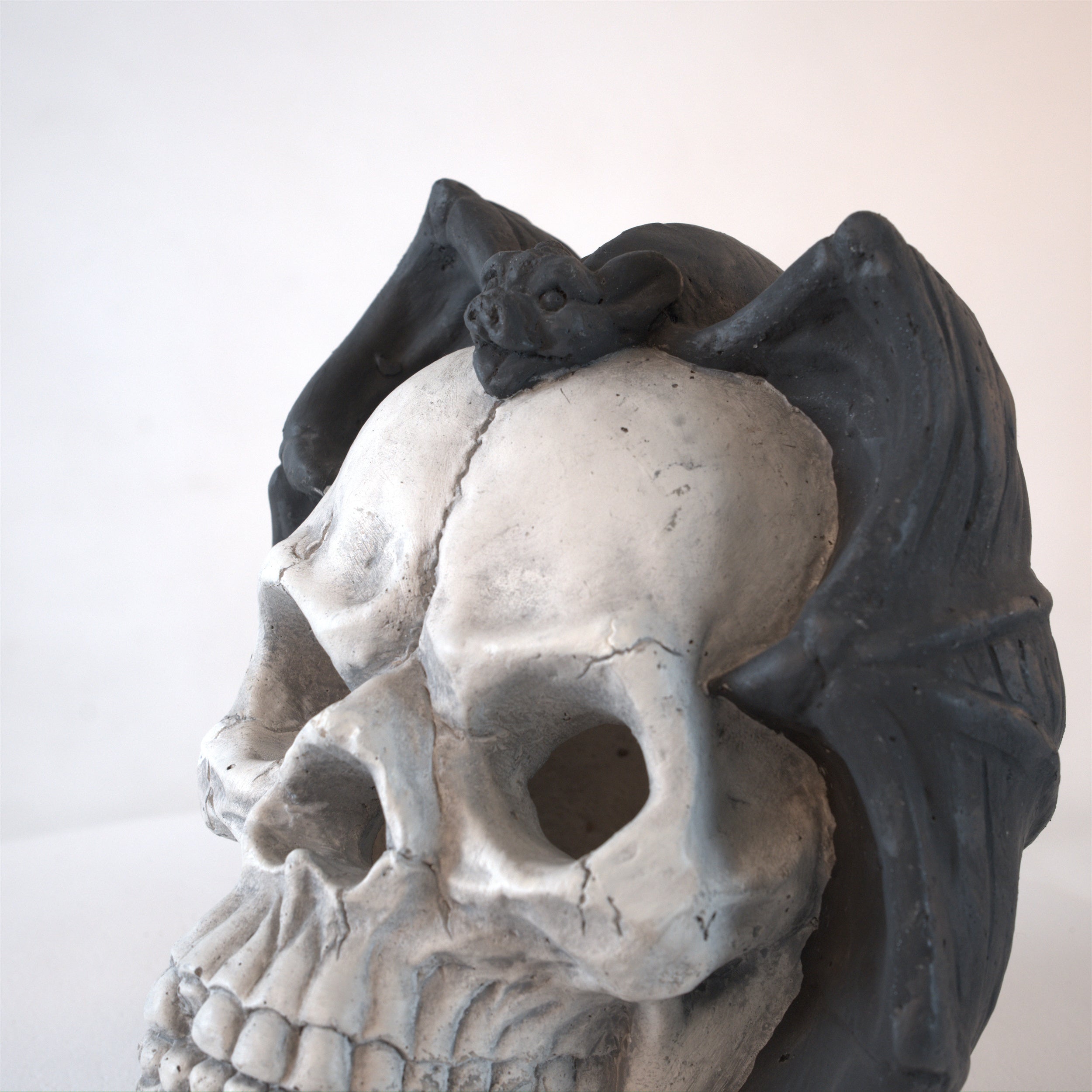 Demon Skull Gas Log for Fire Pit & Fireplace