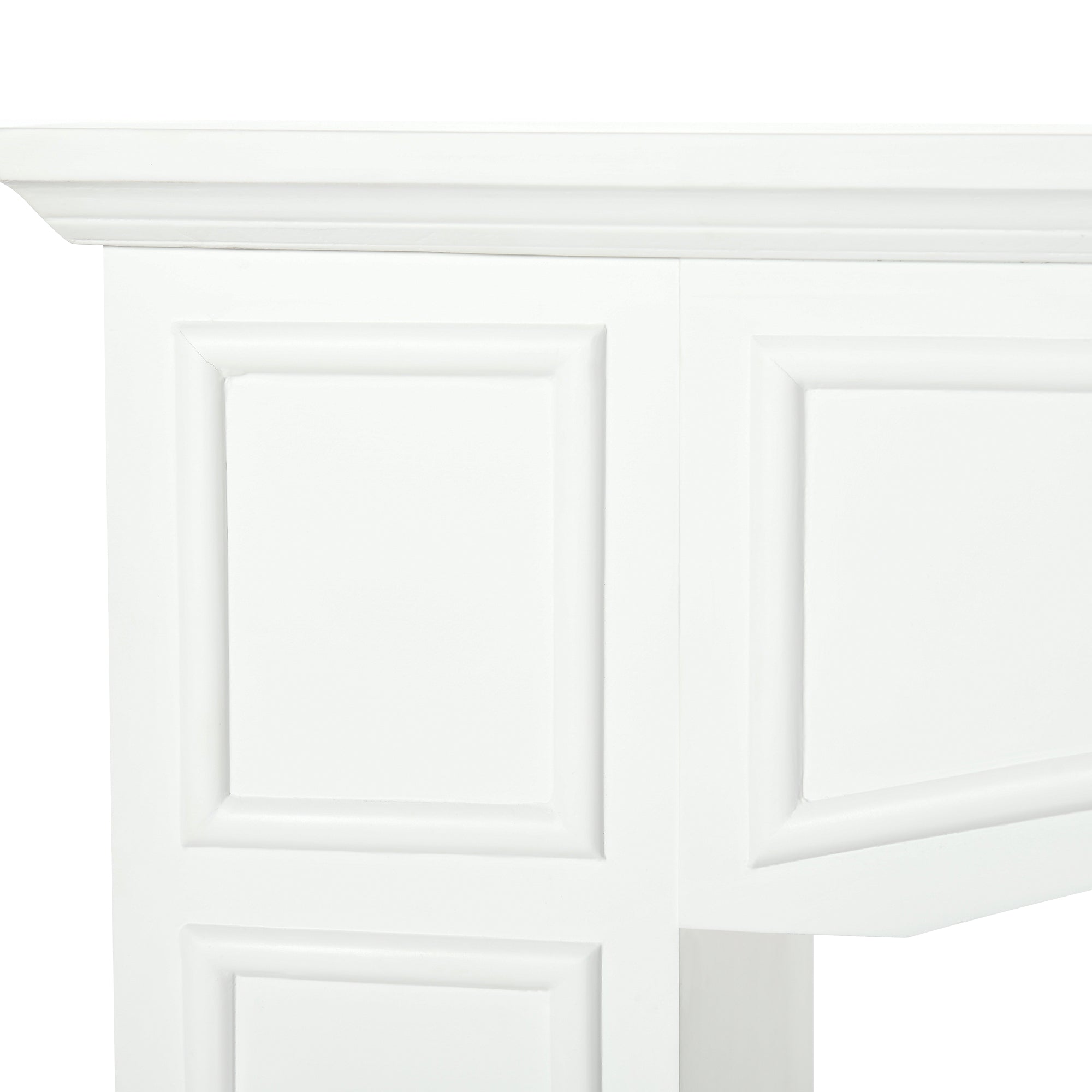 Modern Fireplace Mantel Surround 29" White with Pattern