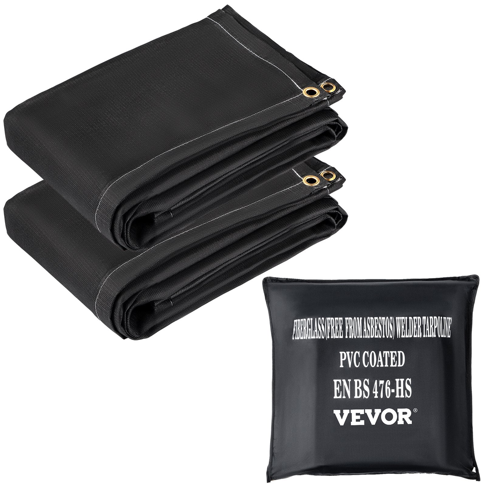 Fire Blankets 2-Pack 6' x 10' Fiberglass Welding