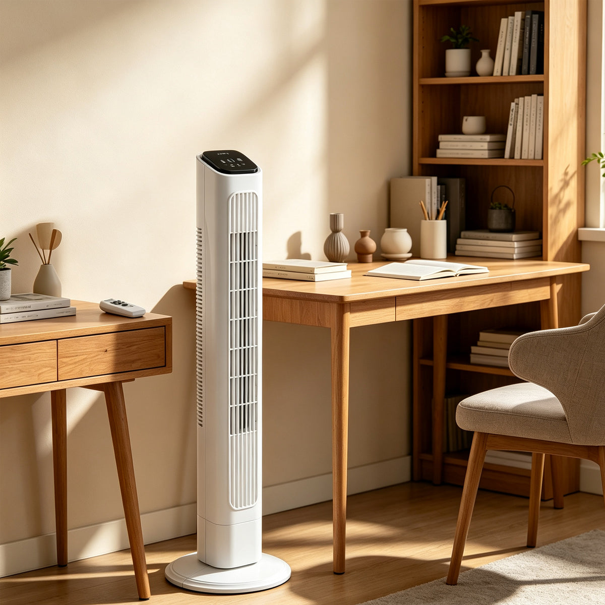 36 Inch Tower Fan with Copper Motor, Remote Control