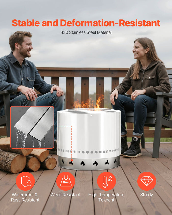Fire Pit Stand Ring for Solo Stove Bonfire 27 Inch