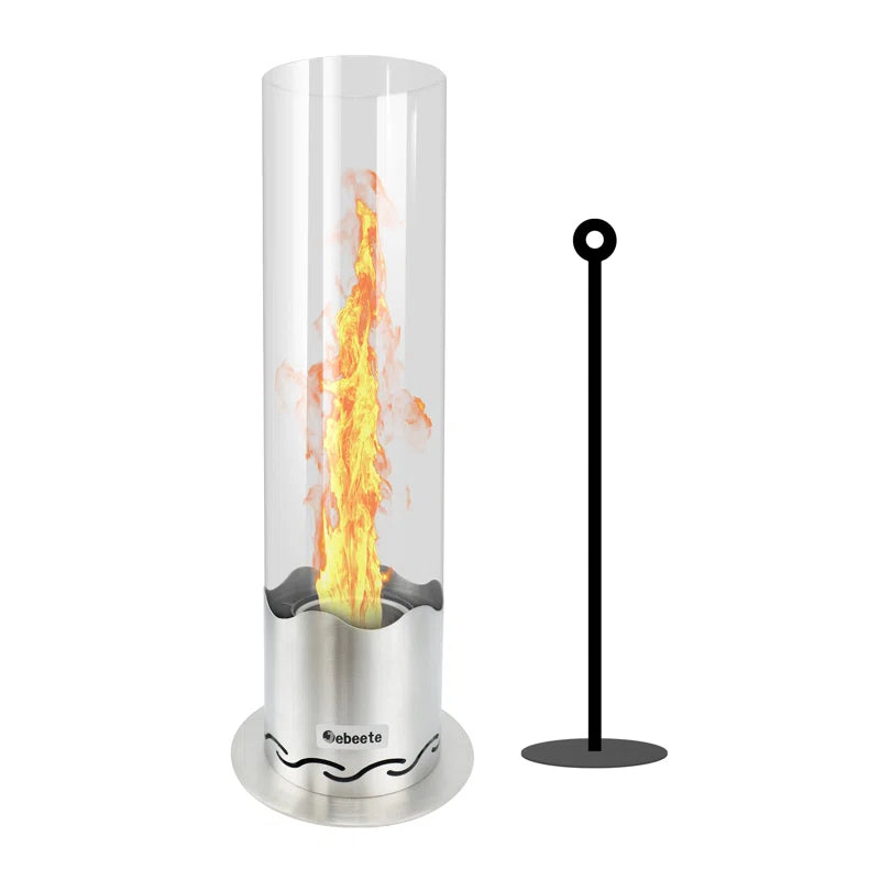 Portable Tabletop Bio Ethanol Fire Pit 15.7x5.9 In
