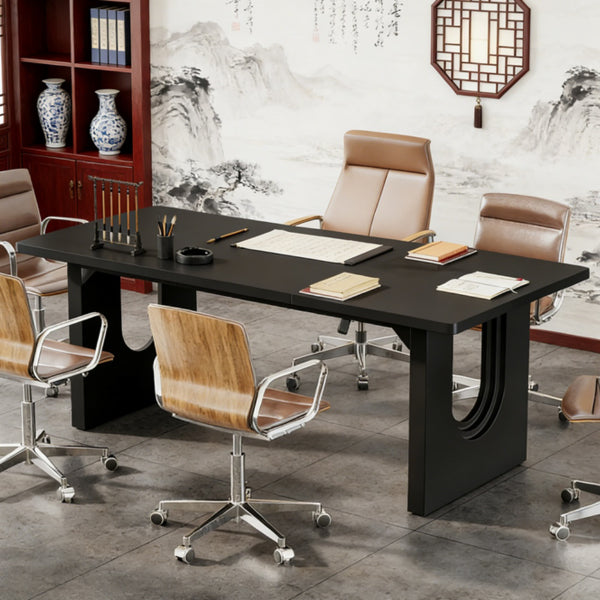 Adjustable Computer Desk with Storage Shelves