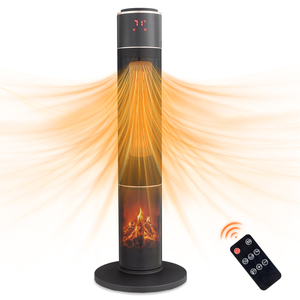 33 Inch Tower Space Heater 1500W Oscillating