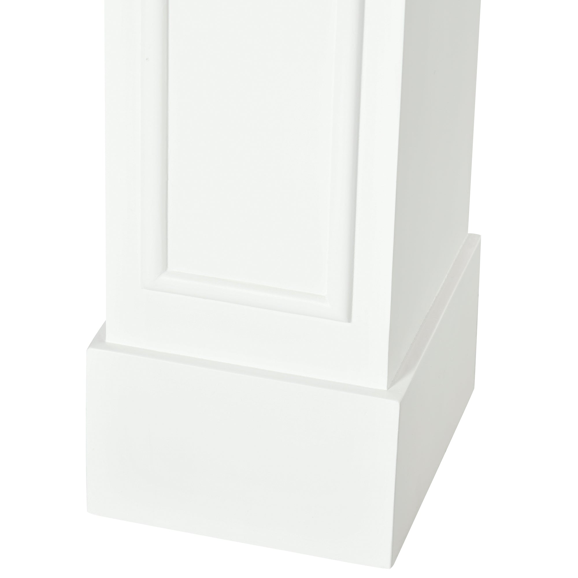 Modern Fireplace Mantel Surround 29" White with Pattern