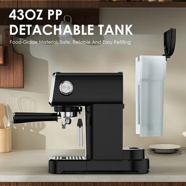 20 Bar Slim Vertical Espresso Machine with Milk Frother