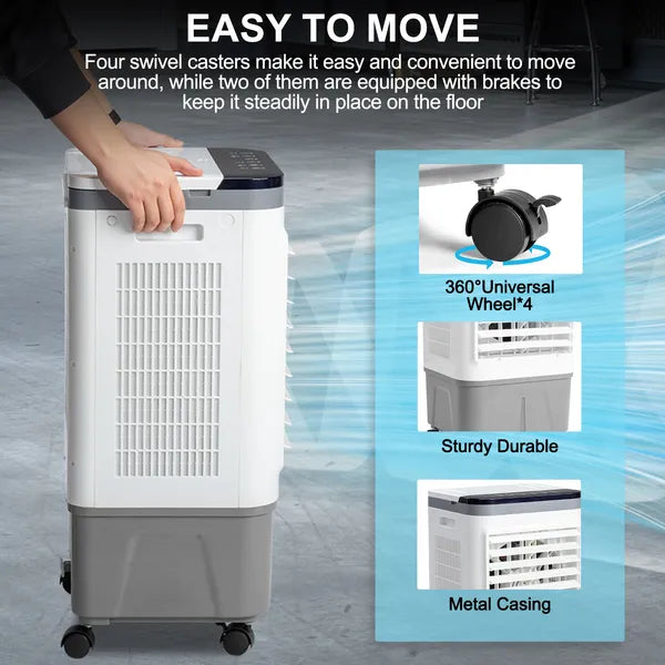 3-in-1 Evaporative Cooler 461CFM with Remote & Timer