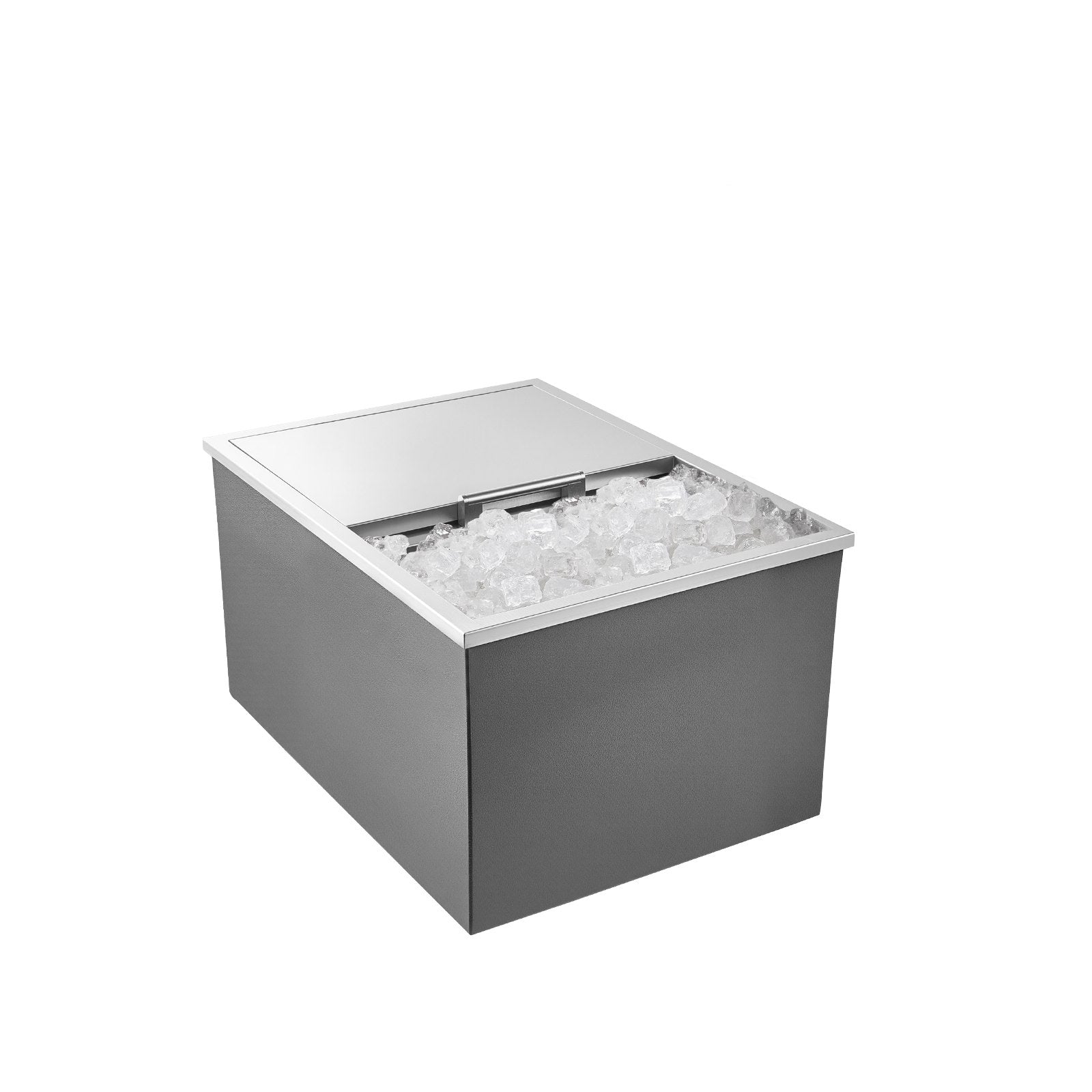 57.8 Qt Stainless Steel Drop-In Ice Chest Cooler Bin