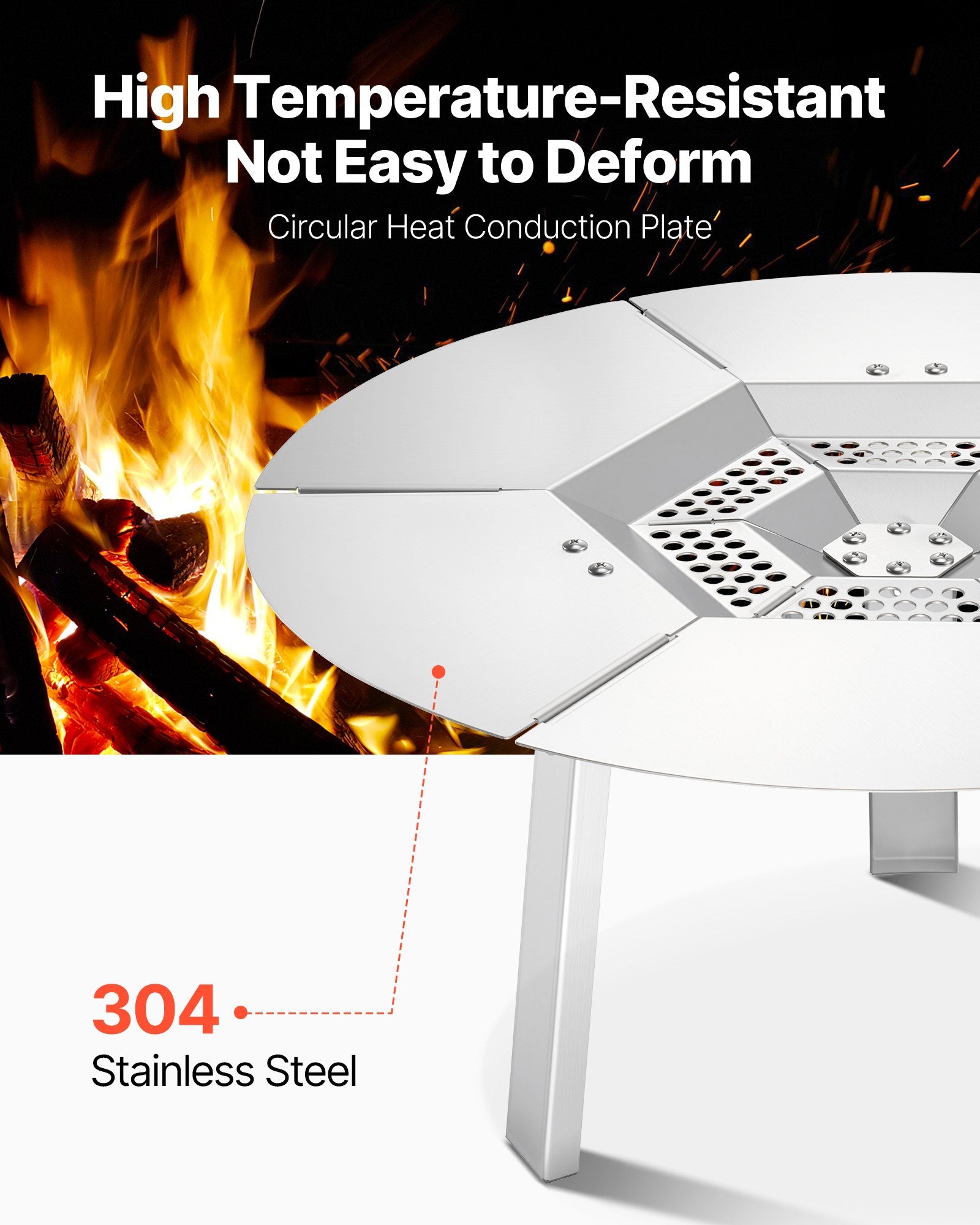 Heat Deflector for Solo Stove Yukon 20 In Bonfire