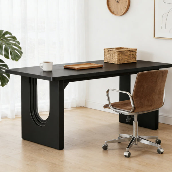 Adjustable Computer Desk with Storage Shelves