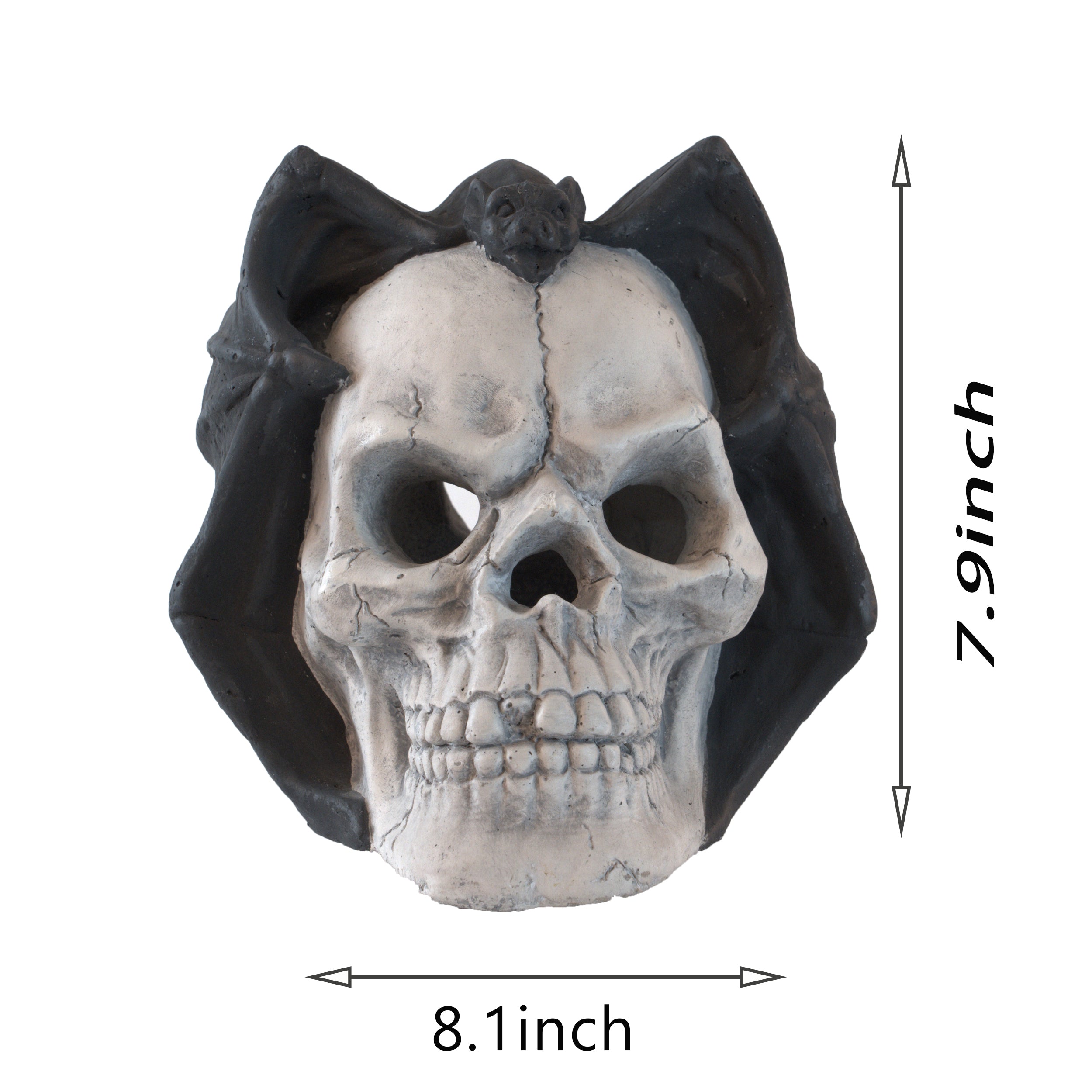 Demon Skull Gas Log for Fire Pit & Fireplace