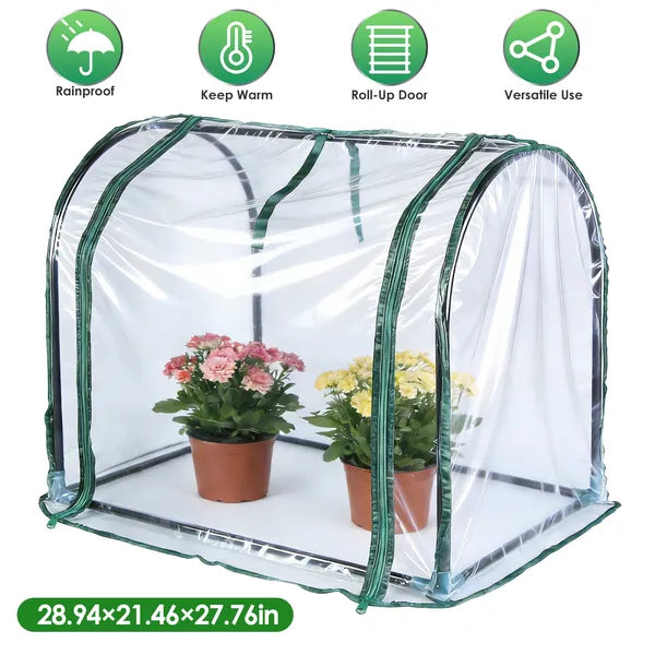 28.94" x 21.46" x 27.76" Tabletop Mini Greenhouse