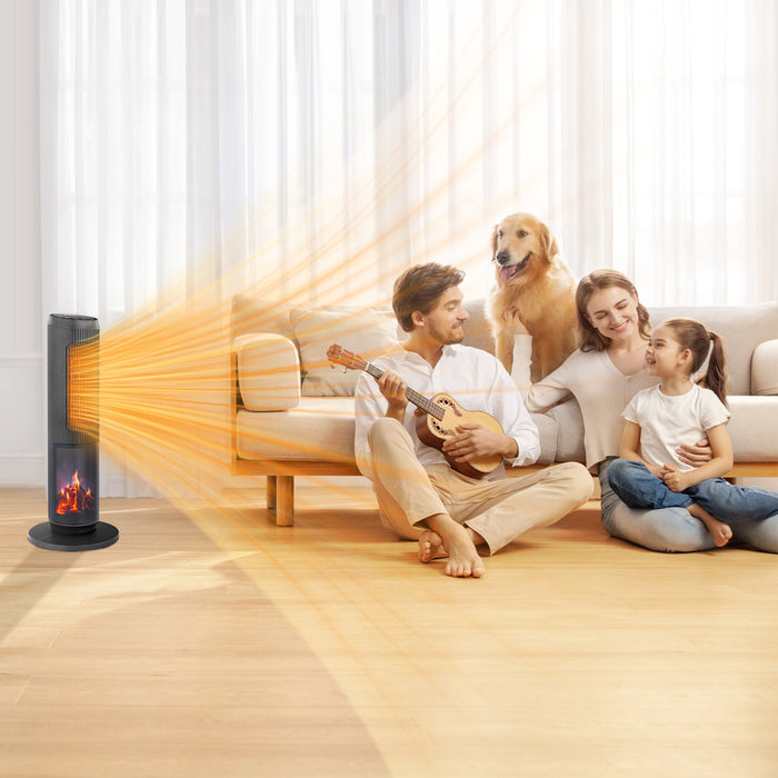 25 Inch Tower Space Heater with Remote Control