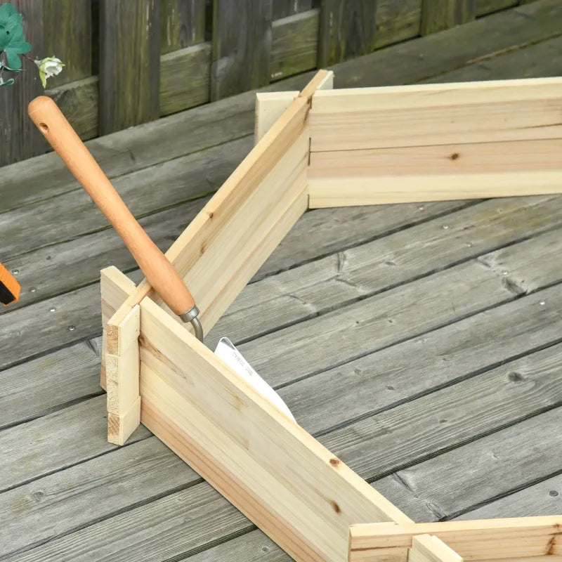 Screwless Hexagon Raised Garden Bed Planter Box