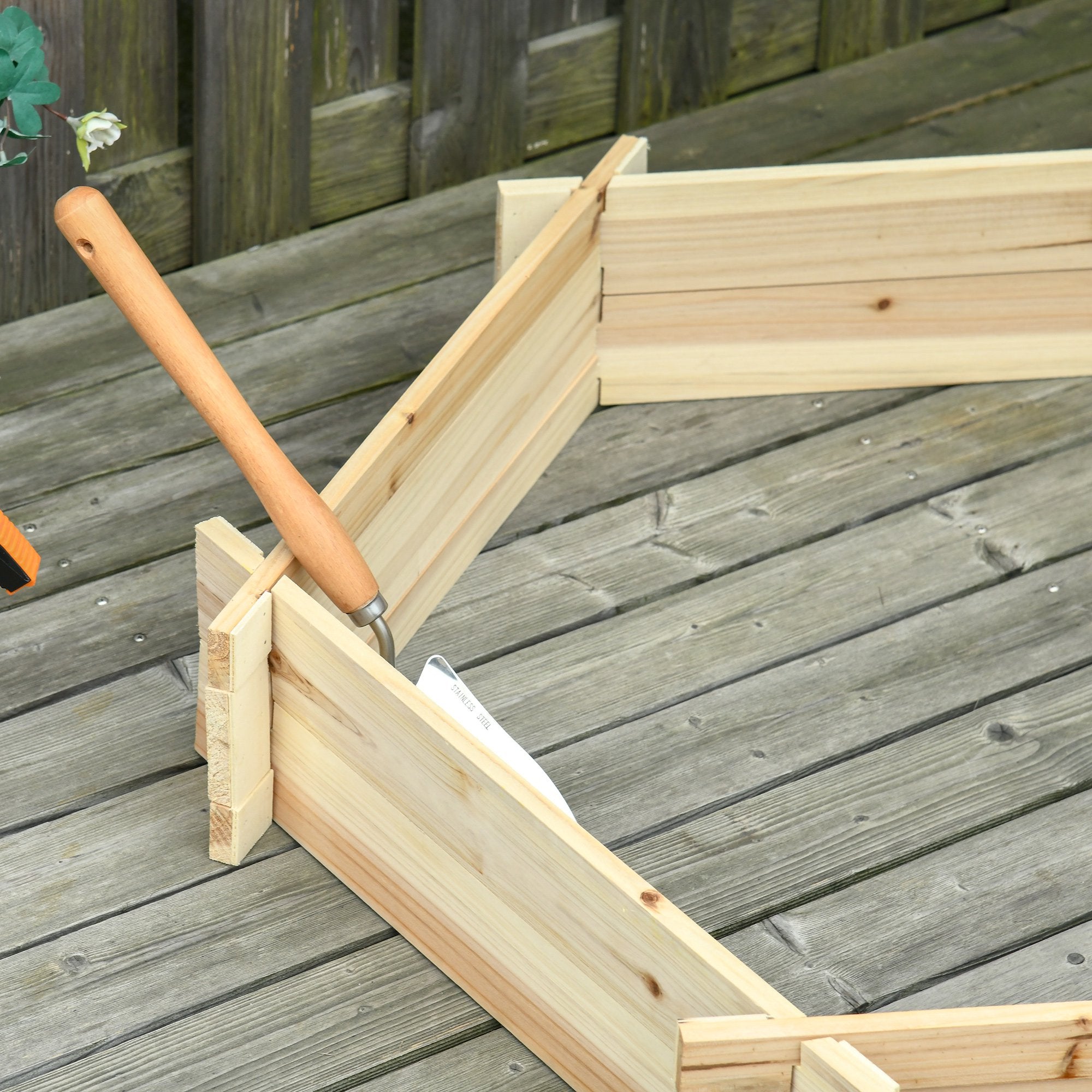 39 x 36 Hexagon Screwless Raised Garden Bed Planter