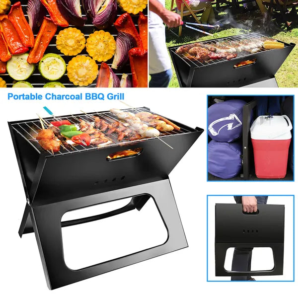 Portable Foldable Charcoal BBQ Grill for Camping