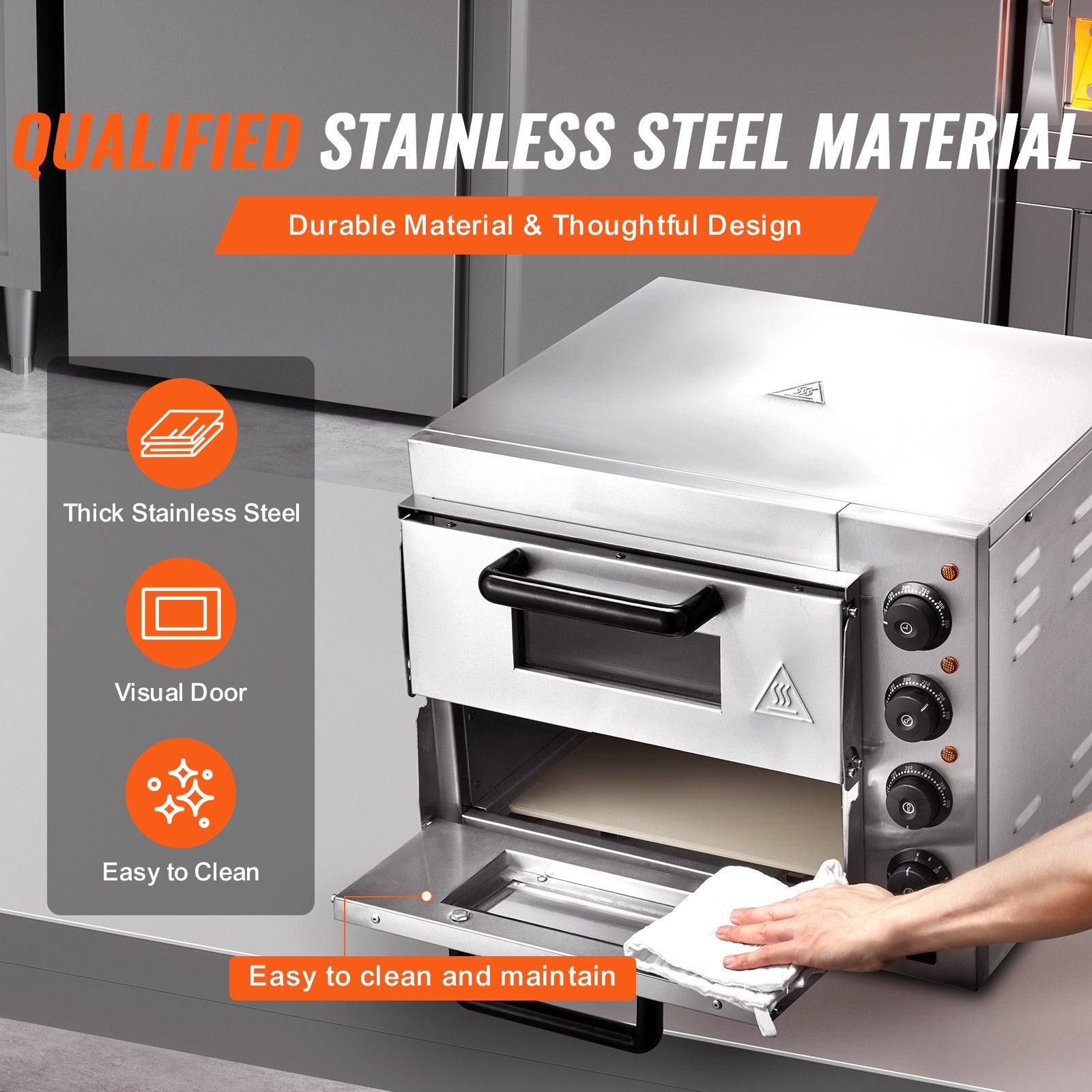 14 Inch Commercial Electric Countertop Pizza Oven