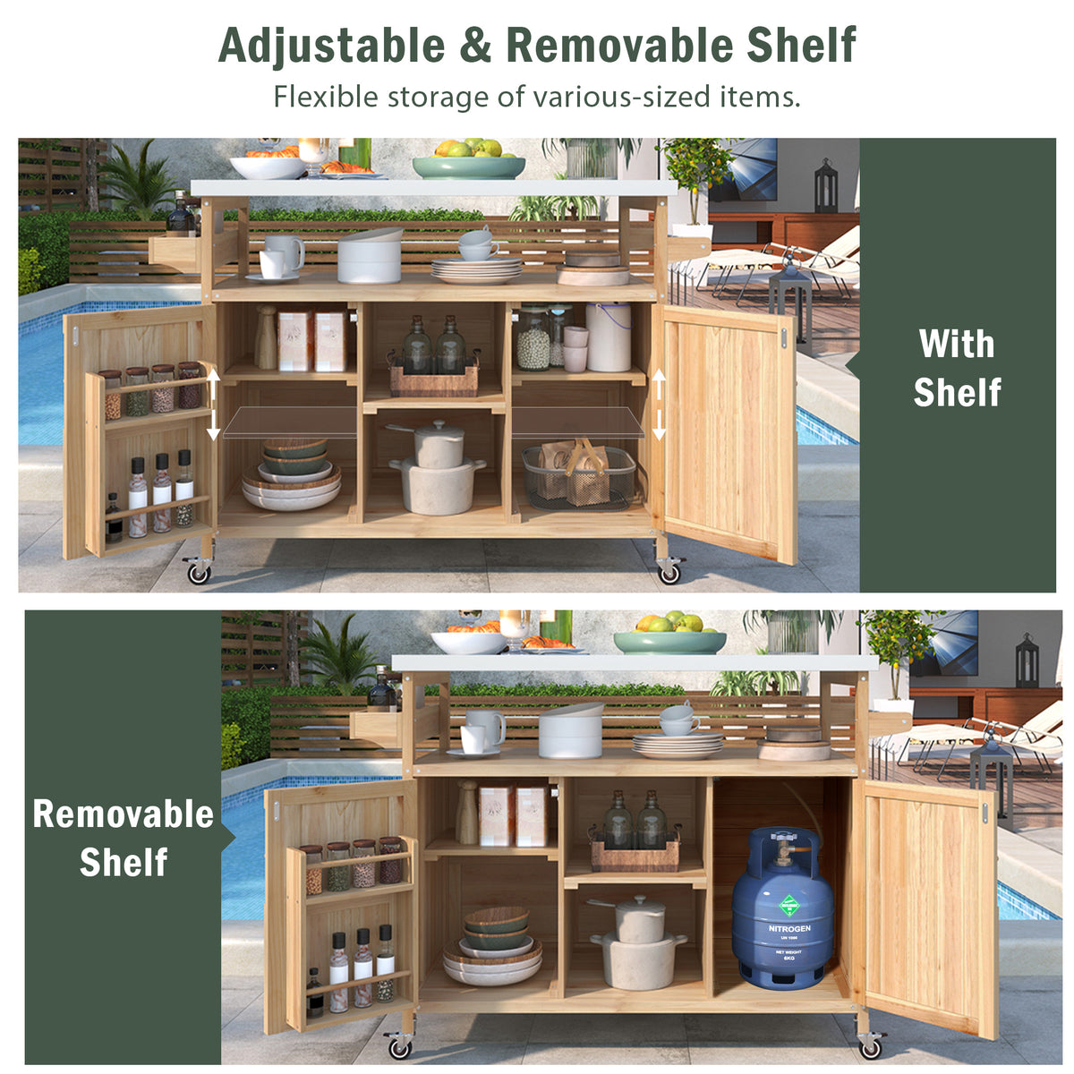 K&K Outdoor Kitchen Island