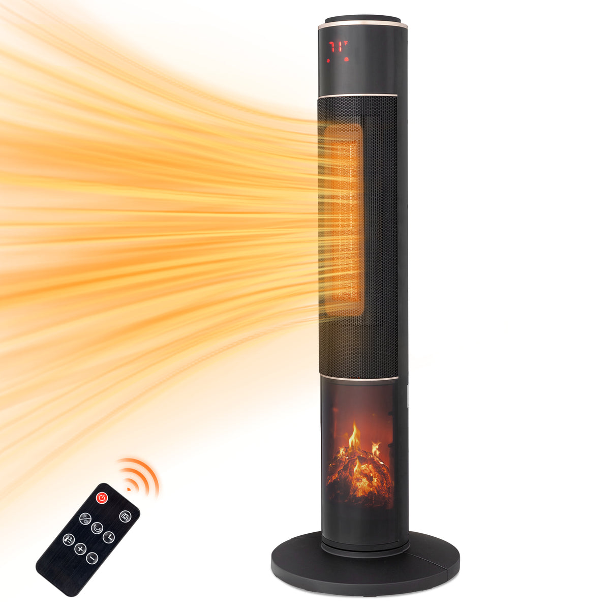33 Inch Tower Space Heater 1500W Oscillating