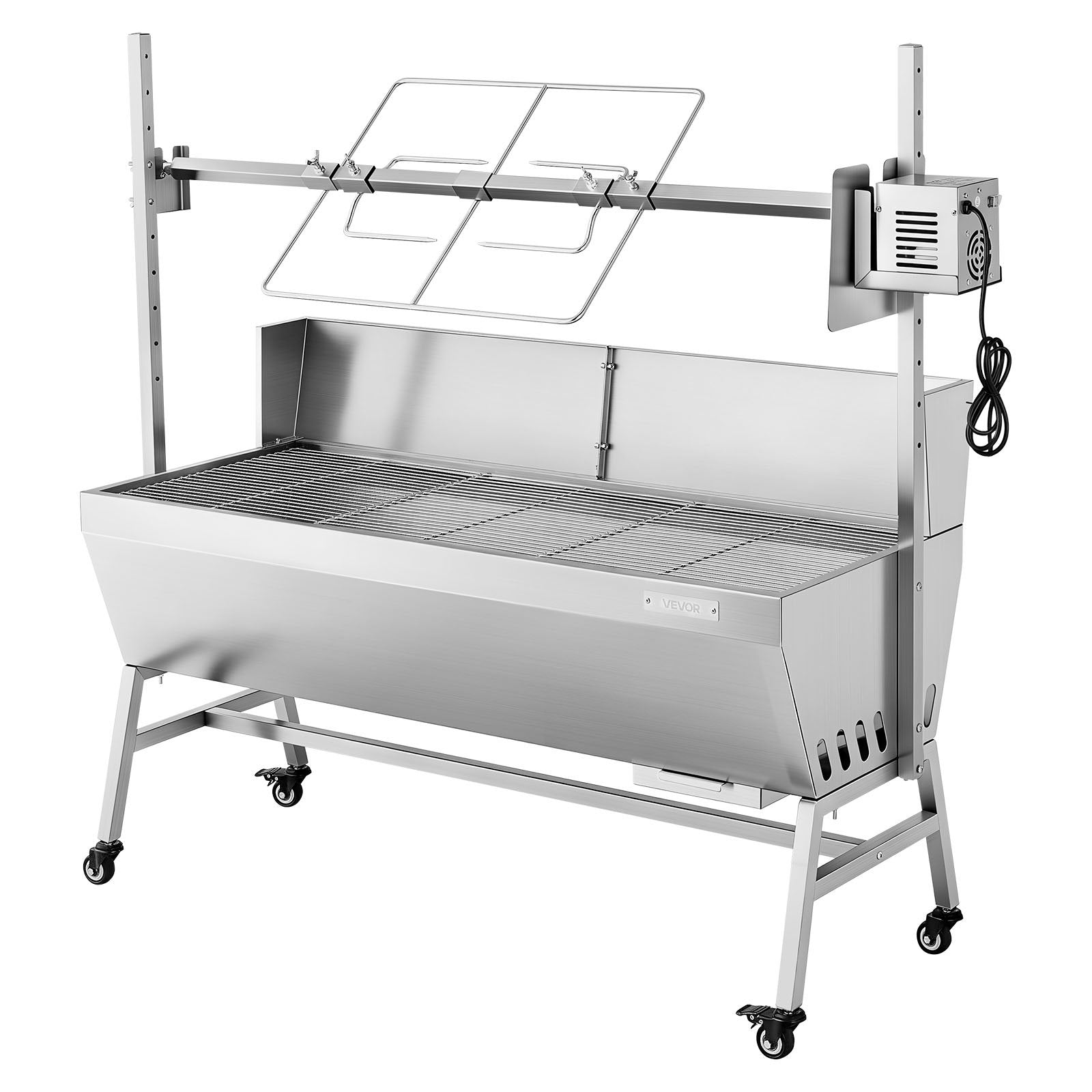 38W Electric Rotisserie Grill Spit Roaster 132 LBS Capacity
