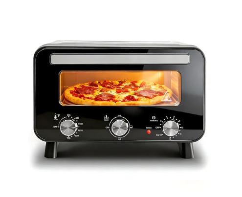 1600W Electric Pizza Oven, 4 Modes, 12-inch