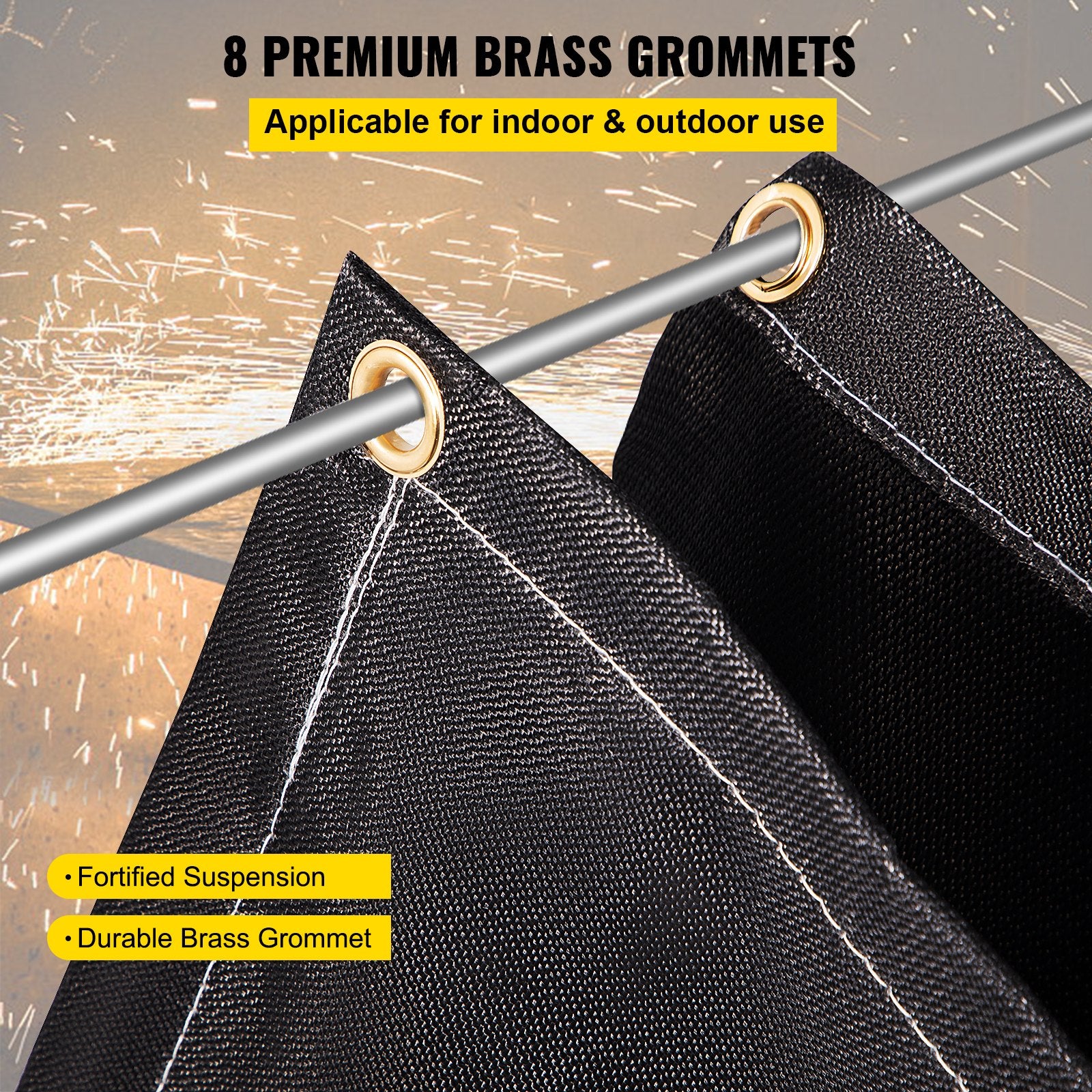 Fire Blankets 2-Pack 6' x 10' Fiberglass Welding