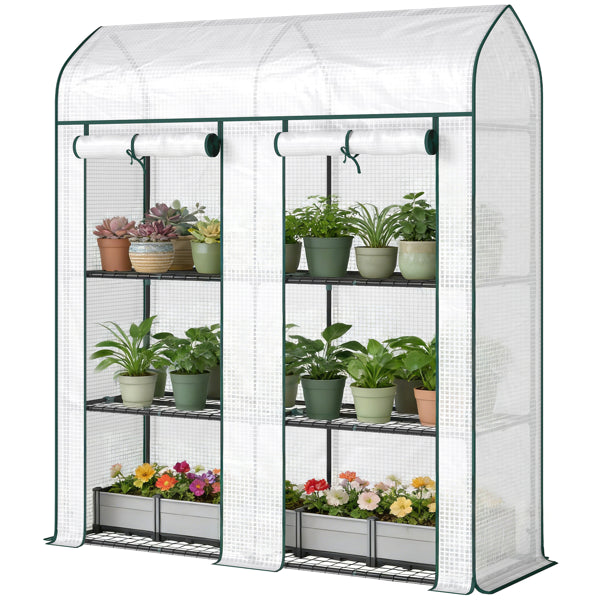 Raised Garden Bed with Mini Greenhouse Cover