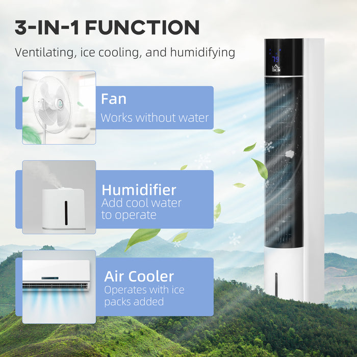 42" 3-In-1 Evaporative Air Cooler with Humidifier
