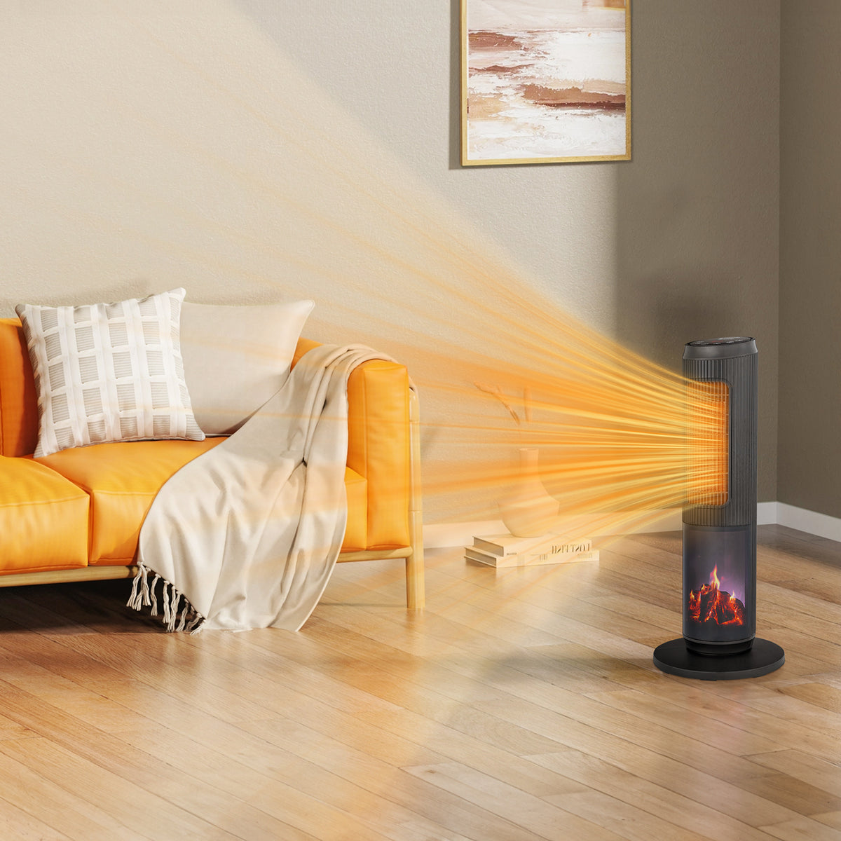 25 Inch Tower Space Heater with Remote Control
