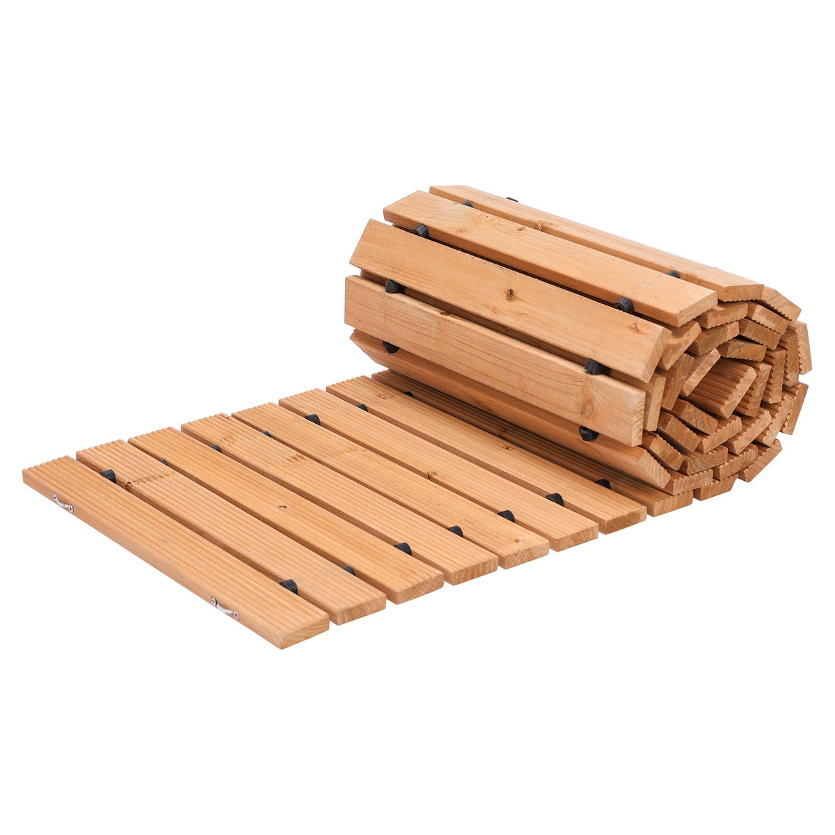 8 Ft L x 17 In W Wooden Garden Pathway Roll