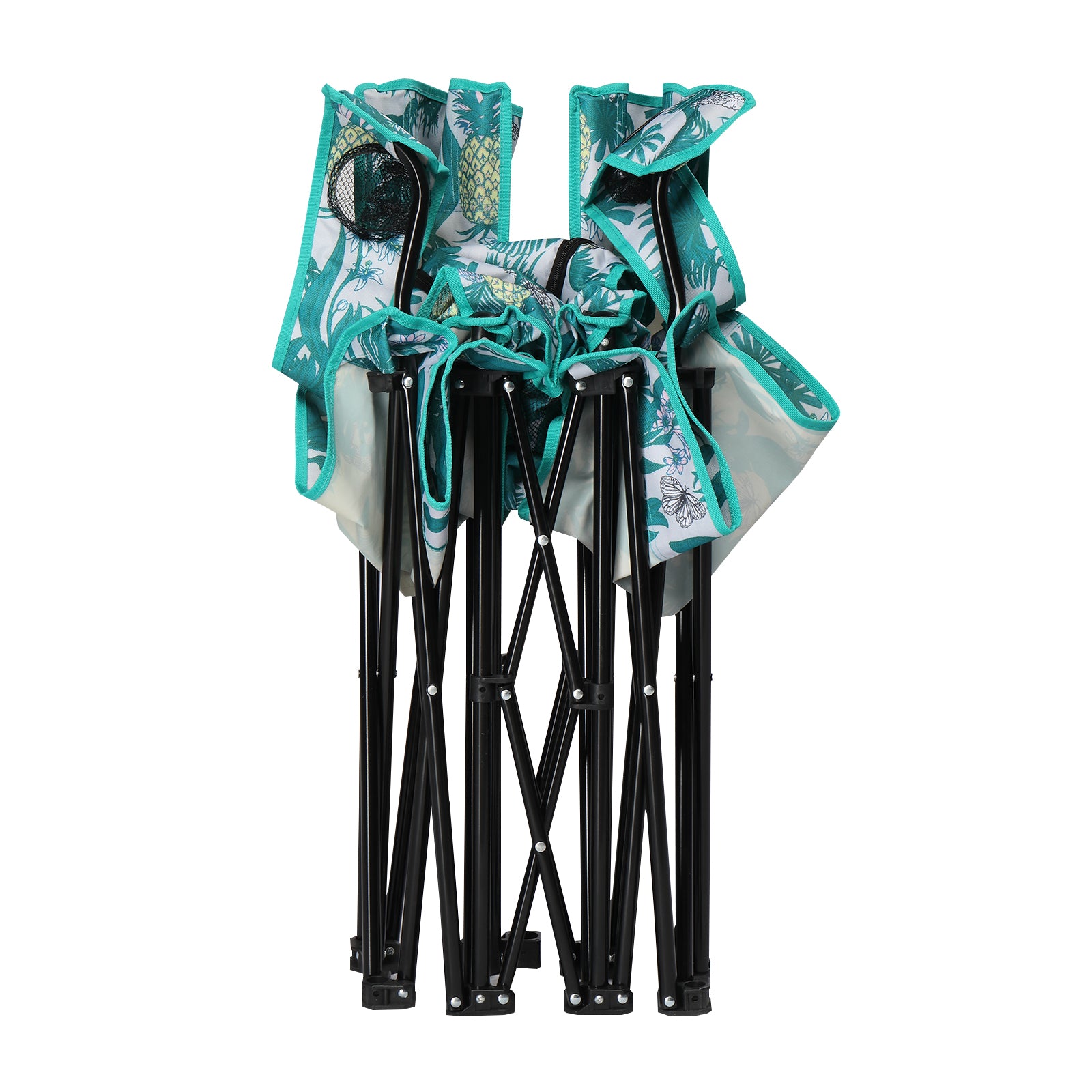 Folding Double Camping Chair with Umbrella & Cooler