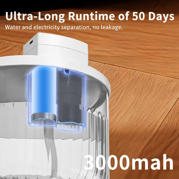 Large Capacity Automatic Cat Water Fountain with Quiet Pump