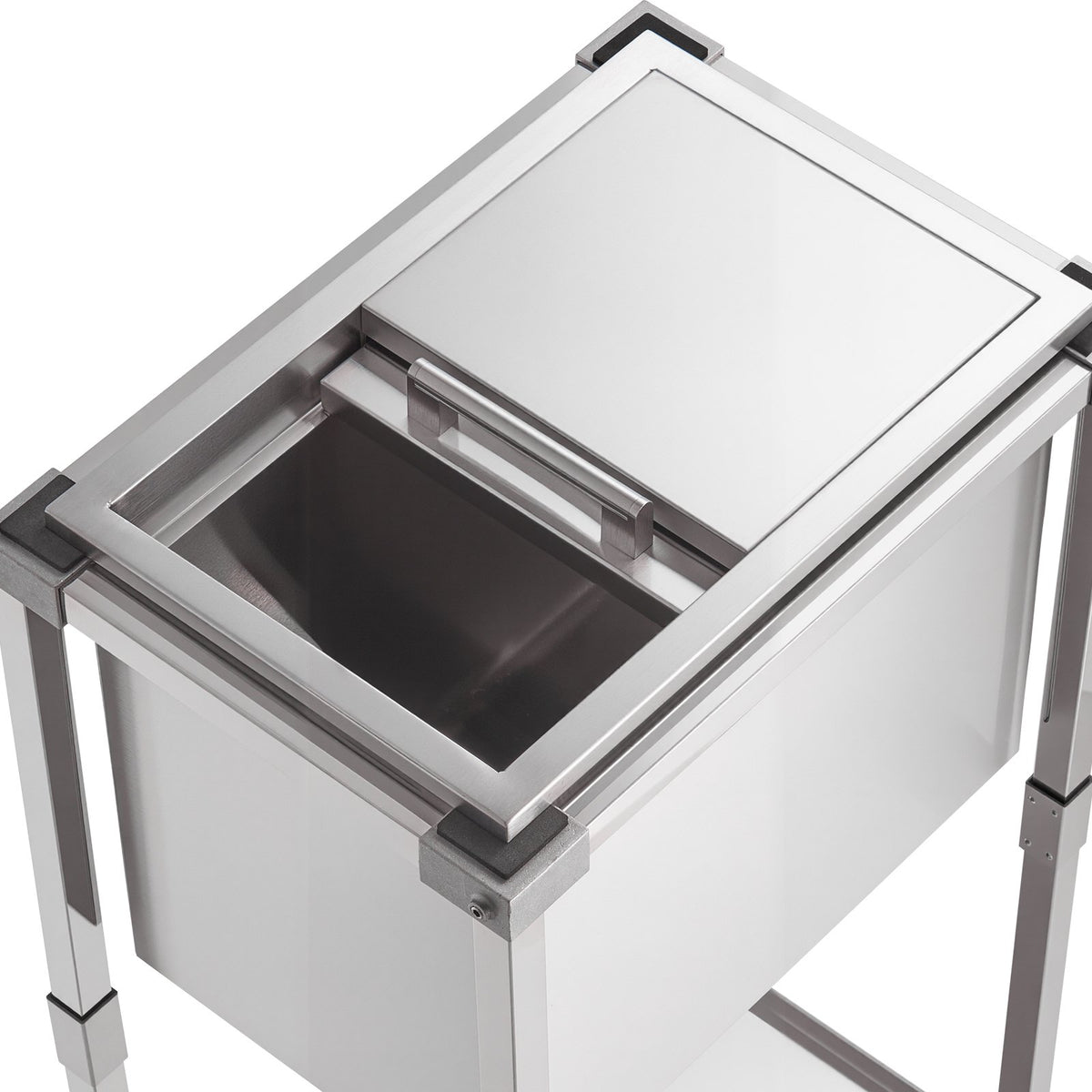 29.6 Qt Rolling Ice Chest Cooler Cart with Wheels