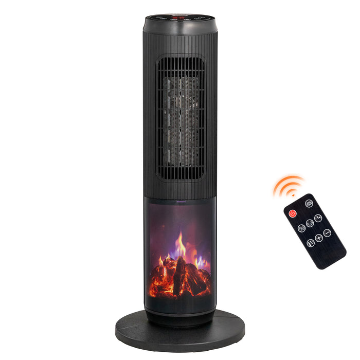 25 Inch Tower Space Heater with Remote Control