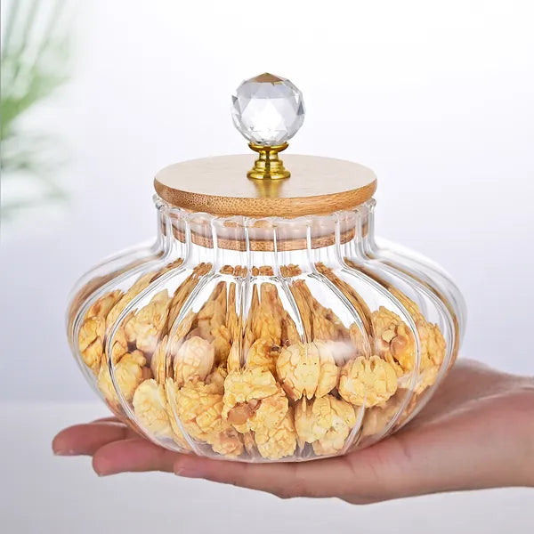 1 PCS High Borosilicate Stripe Sealed Jar