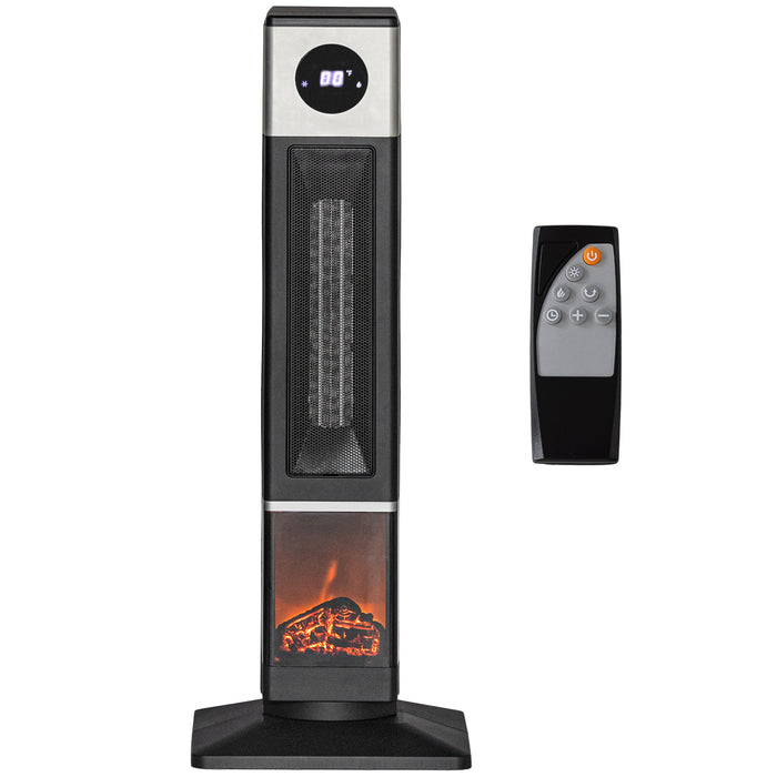 31" Freestanding Electric Heater with Remote & Timer